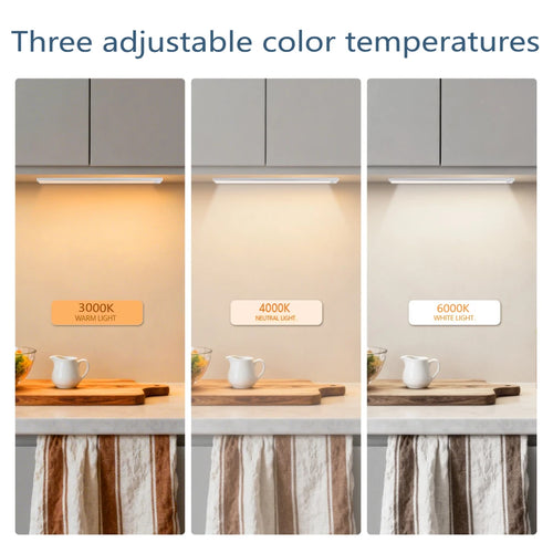 Motion Sensor Light Dimmable USB Rechargeable Lamp 3 Colors